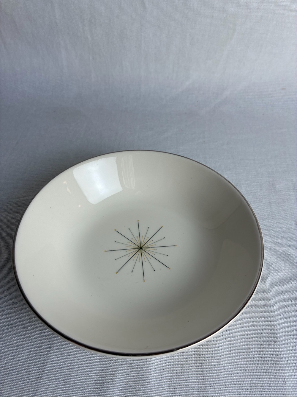 Vintage Homer Laughlin "Modern Star" Atomic Starburst Bowl - MCM